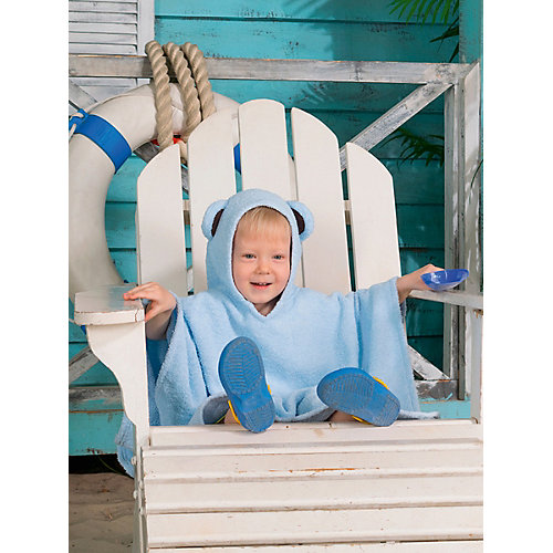 Полотенце с капюшоном BabyBunny, размер L - голубой от BabyBunny