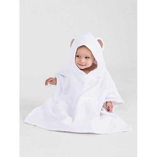 Полотенце с капюшоном BabyBunny, размер М - белый от BabyBunny