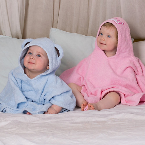 Полотенце с капюшоном BabyBunny, размер М - блекло-розовый от BabyBunny