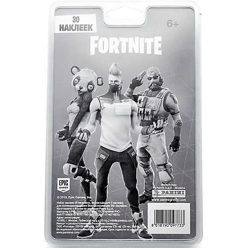 Блистер с наклейками Panini Fortnite, 6 пакетиков от Panini