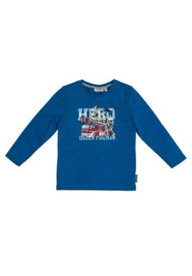 Langarmshirt blau Gr. 92/98 Jungen Kleinkinder