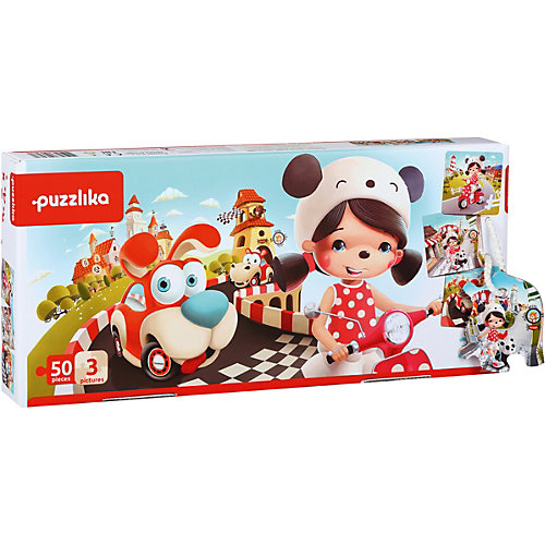 Набор пазлов Puzzlika "Счастливые истории: 3 в 1", 50 деталей от Puzzlika