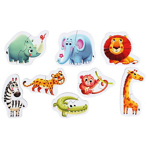 Пазл Puzzlika "Африканские животные", 16 деталей от Puzzlika