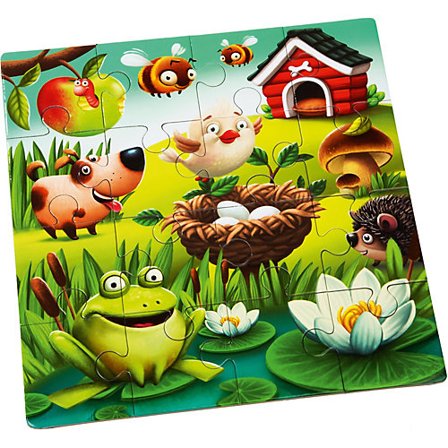 Набор пазлов Puzzlika "Любимые животные: 3 в 1", 50 деталей от Puzzlika