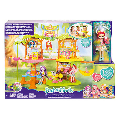 Игровой набор Enchantimals "Джунгли-кафе" Пикки Какаду и Шини от Mattel