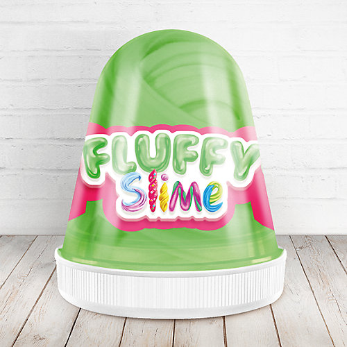 Слайм Monster Slime Fluffy Арбуз тёмно-зелёный, 120 мл от KiKi