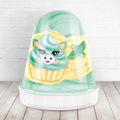 Слайм Monster Slime Fluffy Мята мятный, 120 мл