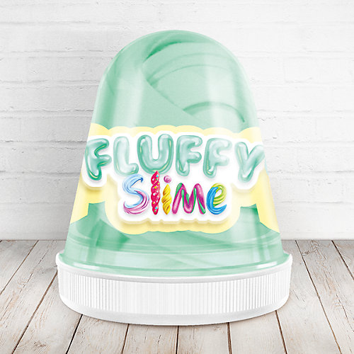 Слайм Monster Slime Fluffy Мята мятный, 120 мл от KiKi