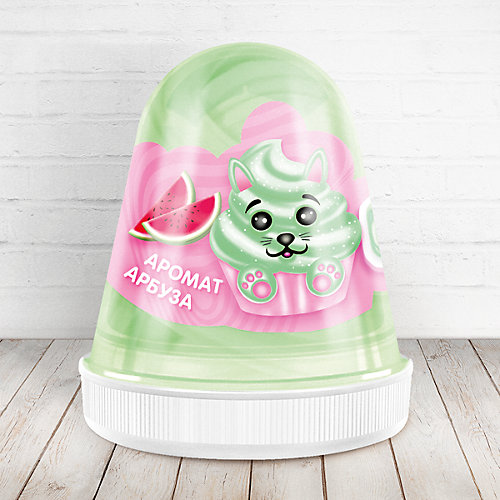 Слайм Monster Slime Fluffy Арбуз светло-зелёный, 120 мл от KiKi