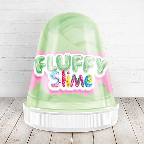 Слайм Monster Slime Fluffy Арбуз светло-зелёный, 120 мл от KiKi