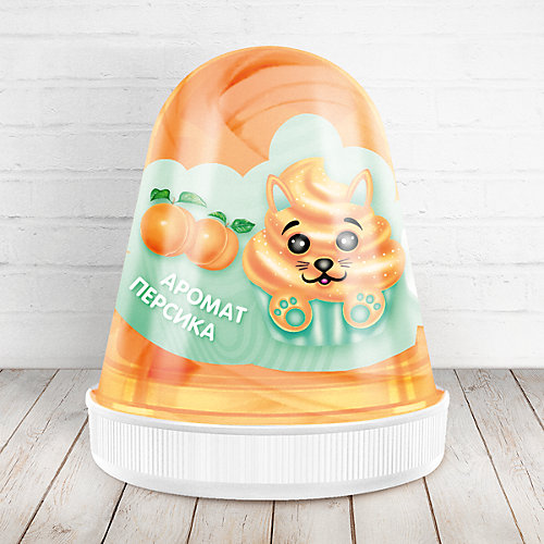 Слайм Monster Slime Fluffy Персик коричневый, 120 мл от KiKi