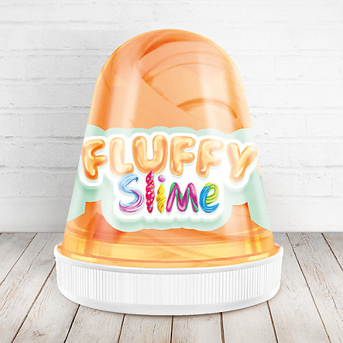 Слайм Monster Slime Fluffy Персик коричневый, 120 мл от KiKi