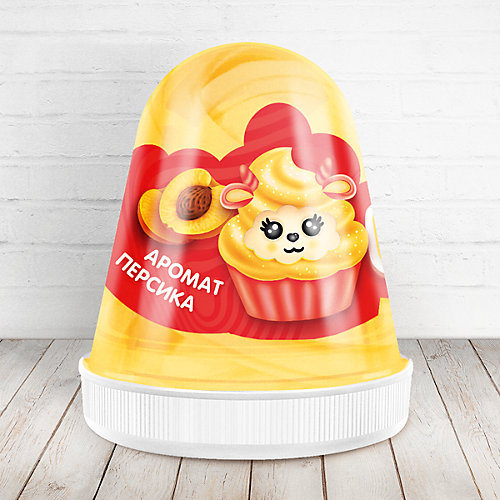 Слайм Monster Slime Fluffy Персик желтый, 120 мл от KiKi