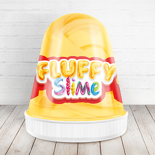 Слайм Monster Slime Fluffy Персик желтый, 120 мл от KiKi