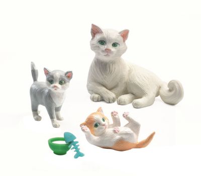 Puppenhaus - Katzen mehrfarbig