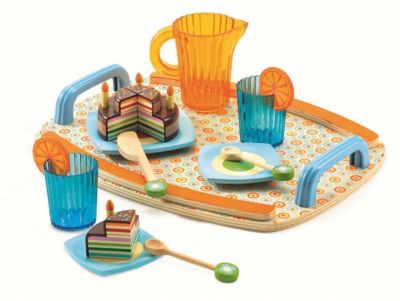 Rollenspiel Kinderküche - Geschirrset Gaby's Teeparty, 10-tlg., DJECO