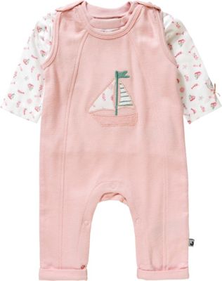 KANZ Girls Baby Stramplerset 2-teilig Kinder Babystrampler Strampler rosa pink
