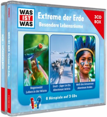 CD Was Ist Was - Extreme der Erde, Besondere Lebensräume (3 CDs) Hörbuch
