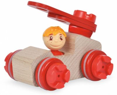 Eichhorn Constructor Feuerwehrauto Set 155-tlg Bausatz Kinder Spielzeug Holz 