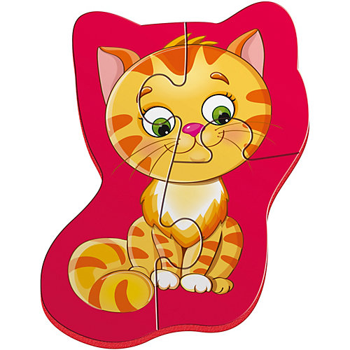 Мягкие магнитные Vladi Toys Baby puzzle "Котенок и щенок"