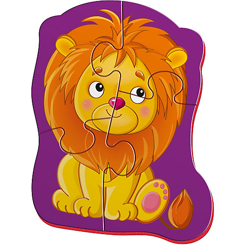 Мягкие магнитные Vladi Toys Baby puzzle "Львенок и обезьянка"