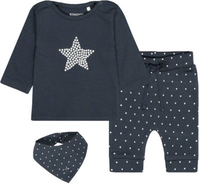 Geschenkset 3 tlg. - Bekleidung - mnnlich blau Gr. 56 Jungen Baby