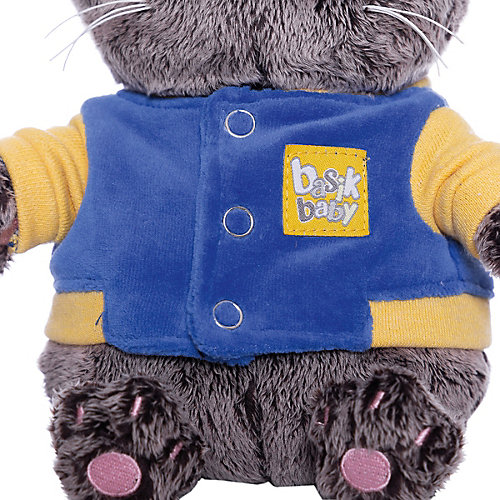 Мягкая игрушка Budi Basa Кот Басик Baby в синей куртке с желтой отделкой, 20 см от Budi Basa