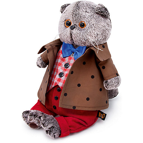 Мягкая игрушка Budi Basa Кот Басик в костюме с бантом, 22 см от Budi Basa