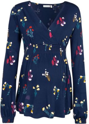 Umstandslangarmshirt dunkelblau Gr. 36/38 Damen Kinder