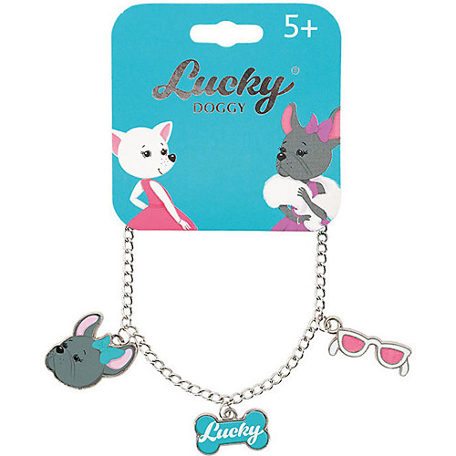 Браслет-цепочка Orange Lucky Doggy, с Бульдогом от Orange