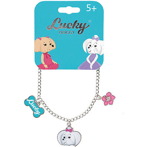 Браслет-цепочка Orange Lucky Doggy, с Мальтезе от Orange
