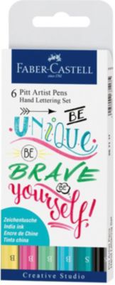 Набор капиллярных ручек Faber-Castell Pitt Artist Pen Lettering, 6 шт