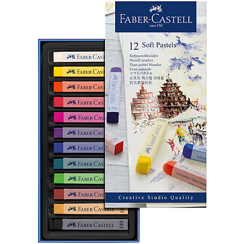 Пастель Faber-Castell Soft pastels, 12 цветов от Faber-Castell