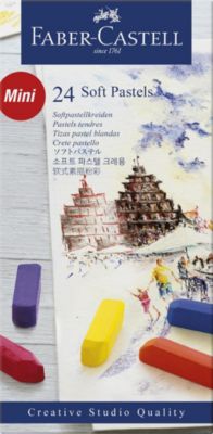 Пастель Faber-Castell Soft pastels, 24 цвета, мини