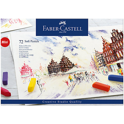 Пастель Faber-Castell Soft pastels, 72 цвета, мини от Faber-Castell