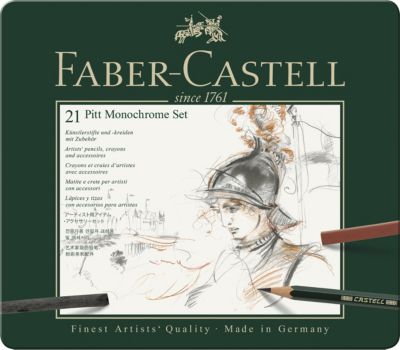 Набор художественных изделий Faber-Castell Pitt Monochrome, 21 предмет