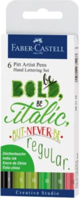 Набор капиллярных ручек Faber-Castell Pitt Artist Pen Lettering, 6 шт