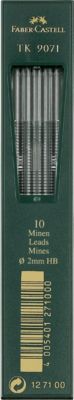 Грифели для цанговых карандашей Faber-Castell TK 9071, 10 шт., 2,0 мм, HB