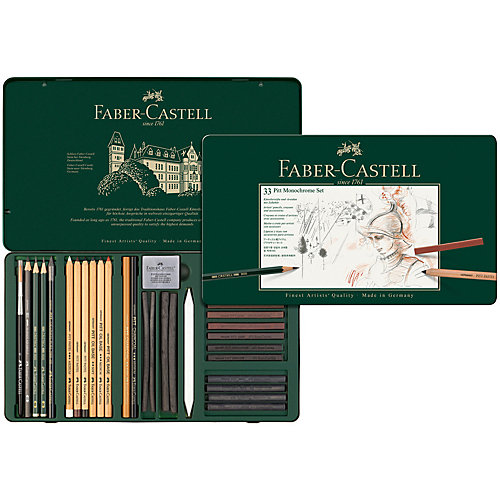 Набор художественных изделий Faber-Castell Pitt Monochrome, 33 предмета от Faber-Castell