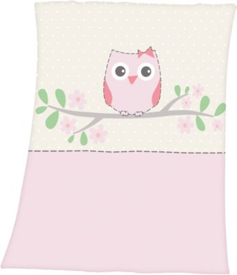 Microfaserflausch Bauernhof Motiv 75 x 100 cm Herding Fynn Babydecke Mehrfarbig