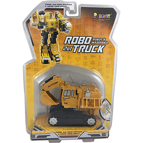 Робот и Машинка 2 в 1 Девилон Экскаватор от Devik Toys