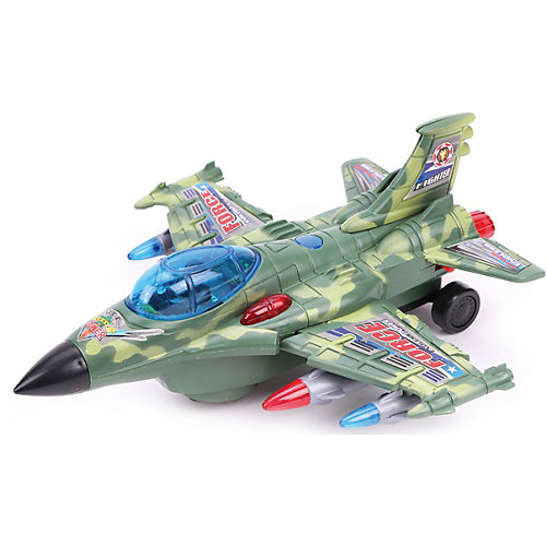 Самолёт Наша Игрушка "Военный", со светом и звуком от Наша Игрушка