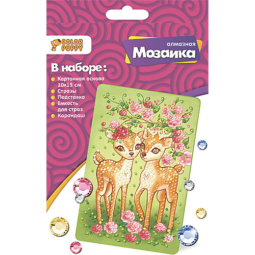 Алмазная мозаика Color Puppy "Оленята" от Color Puppy