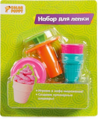 Набор для лепки из теста Color Puppy "Мороженое", с аксессуарами