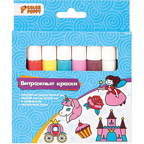 Витражные краски Color Puppy "Принцессы" от Color Puppy