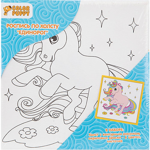 Роспись по холсту Color Puppy "Единорог" от Color Puppy