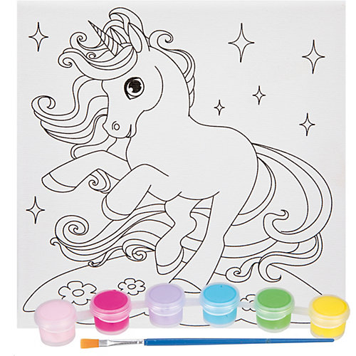Роспись по холсту Color Puppy "Единорог" от Color Puppy