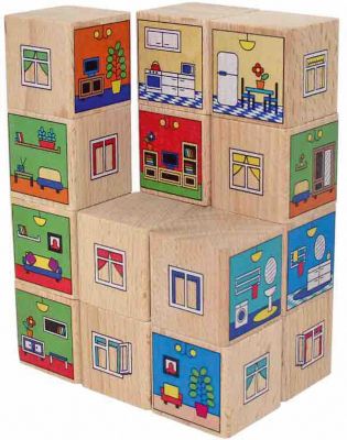 Кубики Краснокамская игрушка "Квартиры"
