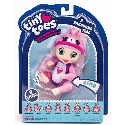 Интерактивная игрушка Playmates Tiny Toes Зайка от PLAYMATES