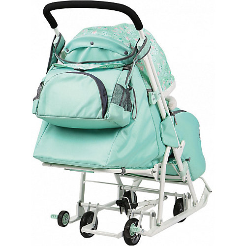 Санки-коляска Ника детям Disney Baby 2 101 Далматинец, лимонный от Nika-Kids